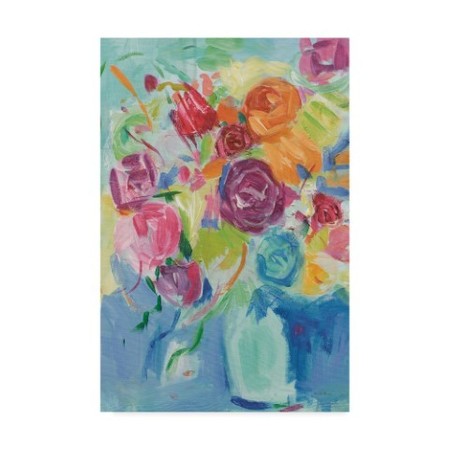 Farida Zaman 'Matisse Florals Pastel Crop' Canvas Art,22x32